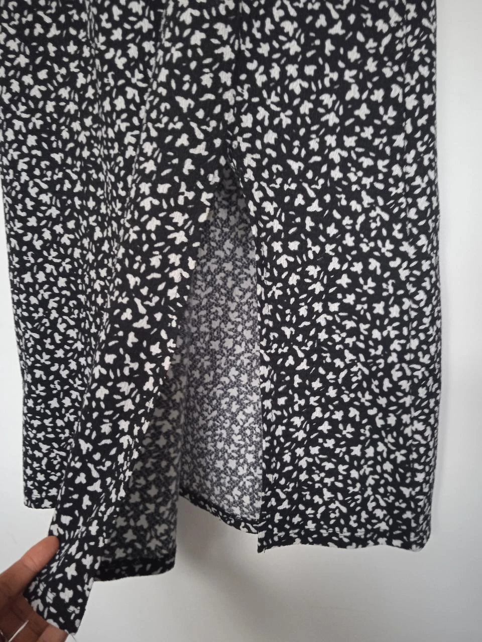 Black and white long summer dress size 36 – photo 3